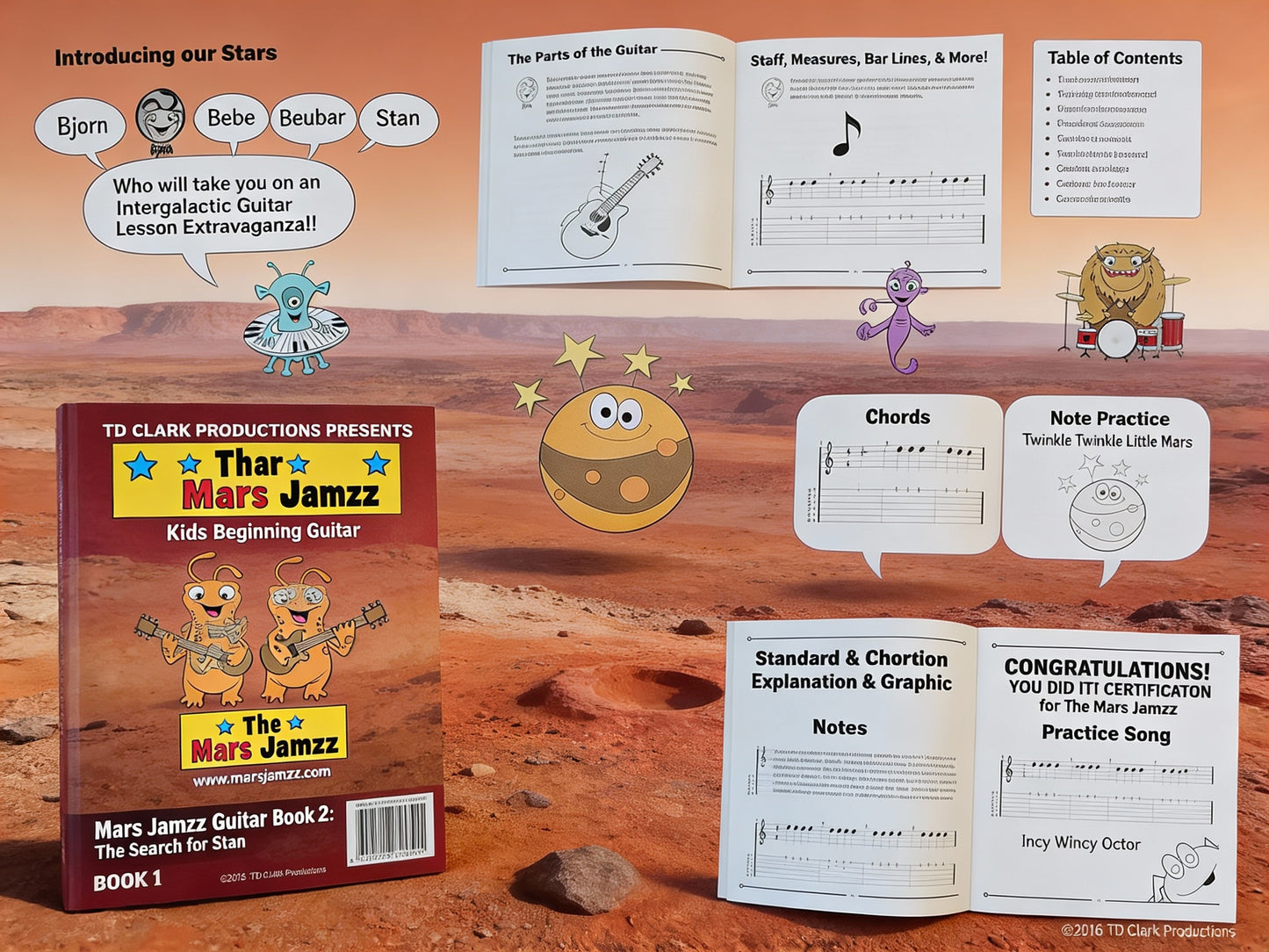 Mars Jamzz Kids Beginning Guitar Book 1